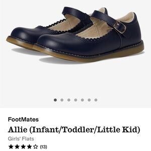 FootMates Allie Navy Blue Mary Jane Flats for Girls